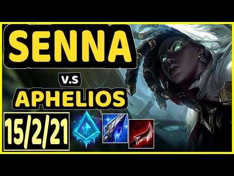 PADDEN (SENNA) vs APHELIOS - 15/2/21 KDA BOTTOM ADC GAMEPLAY - EUW Ranked DIAMOND