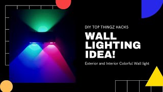 House Interior Colorful Wall lights Exterior Ideas Decoration Wall Lamp