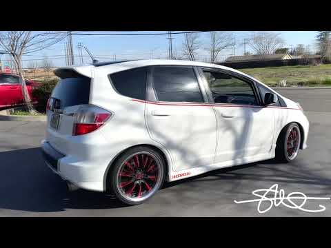 Lowering a Boosted Honda Fit with BC Racing Coilovers (before, during & after) MUCH BETTER!