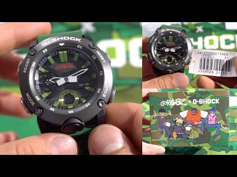 Casio G-Shock GA-2000GZ-3 Gorillaz Collaboration unboxing