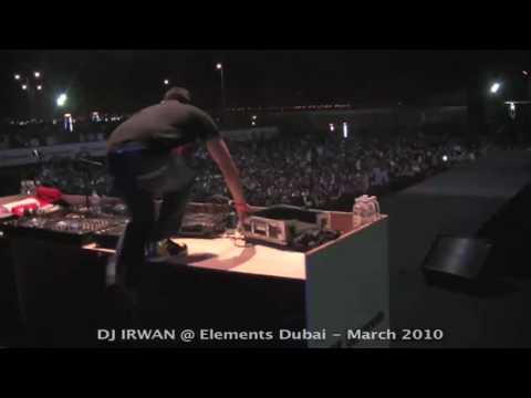 Elements Dubai - DJ Irwan doing some crazy scratching!