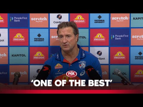 Beveridge labels win over Dees as 'monumental' | Western Bulldogs Press Conference | Fox Footy