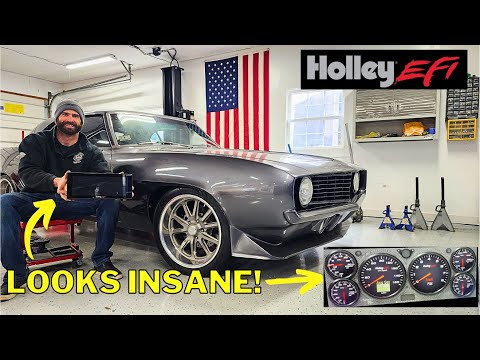 My 1969 Camaro Gets a COMPLETELY CUSTOM Holley 12.3" DIGITAL Dash!