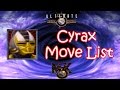 UMK3 MK3 Cyrax Bewegungsliste