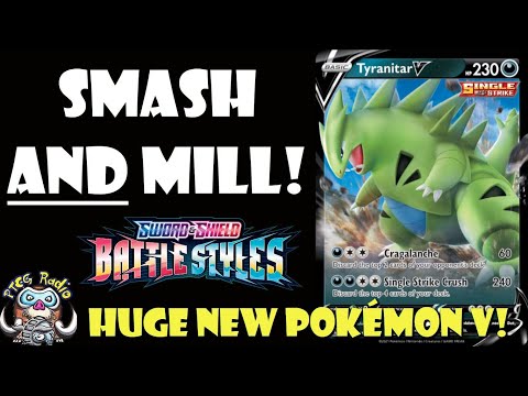 Tyranitar Can Smash AND Mill Your Deck! BIG New Pokémon V! (Pokémon TCG Battle Styles Reveals)
