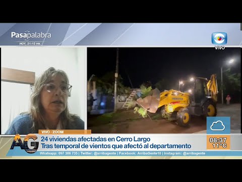 Entrevista - Fuerte temporal impactó Cerro Largo/ Alejandra Rivero, Cecoed