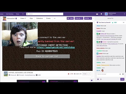Getting Twitch streamer BANNED for HACKING in Bedwars LIVE