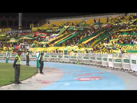 "REBELION AURIVERDE NORTE - VAMOS AURIVERDE VAMO A GANAR 2015 REAL CARTAGENA" Barra: Fortaleza Leoparda Sur &bull; Club: Atlético Bucaramanga
