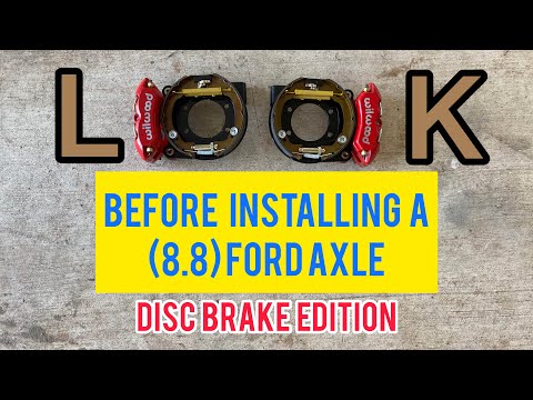 Super IMPORTANT For Successful 8.8 Axle Muscle Car Conversion with Disc Brakes