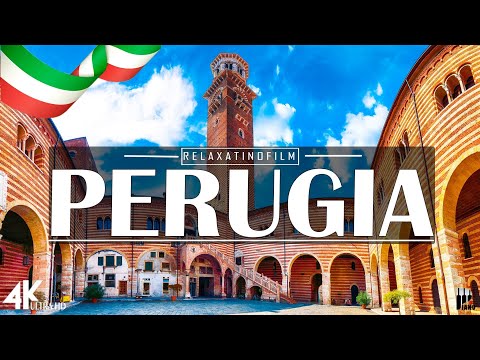 Beautiful Perugia 4K • Relaxing Italian Music, Instrumental Romantic • Video 4K UltraHD