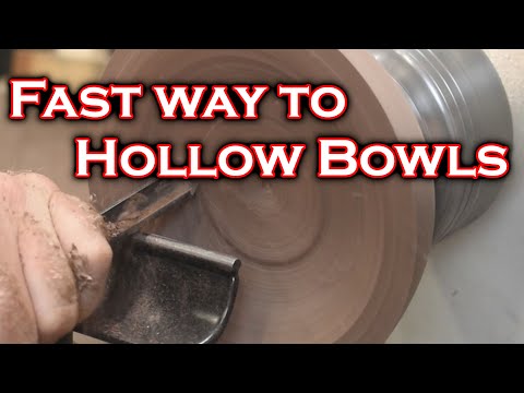 Beginners wood turning Hollowing insides of bowls made easy