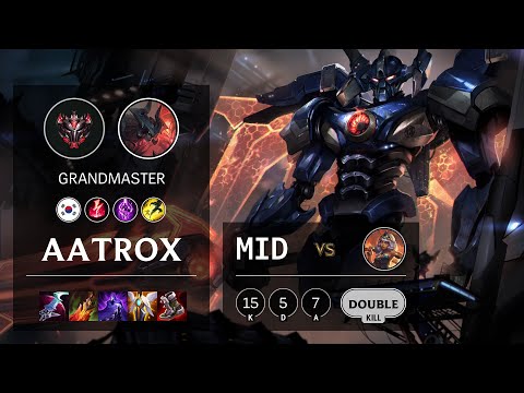 Aatrox Mid vs Qiyana - KR Grandmaster Patch 11.24b