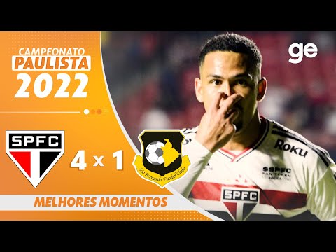 Gols e lances de São Paulo x São Bernardo