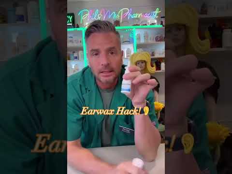 Earwax Hack from a pharmacist! #philsmypharmacist #earwax