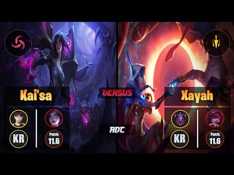 Zenit KAI'SA (ADC) [Hail of Blades] VS XAYAH - Master KR Patch 11.6