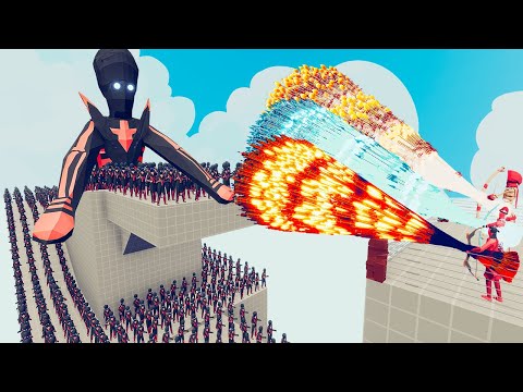 100x ALIENS + 2x GIANT vs 3x EVERY GOD - Totally Accurate Battle Simulator TABS
