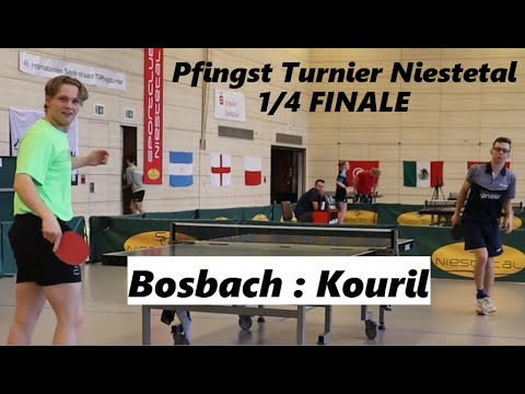 SC Niestetal Pfingstturnier [1/4 Finale] |  L.Bosbach(2222TTR) : M.Kouril (2032TTR)