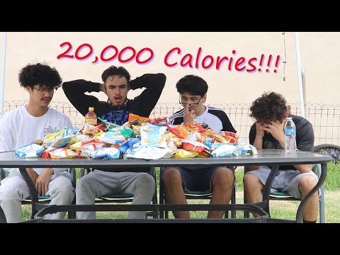 20,000 CALORIE CHALLENGE | MAN V. CHIPS |