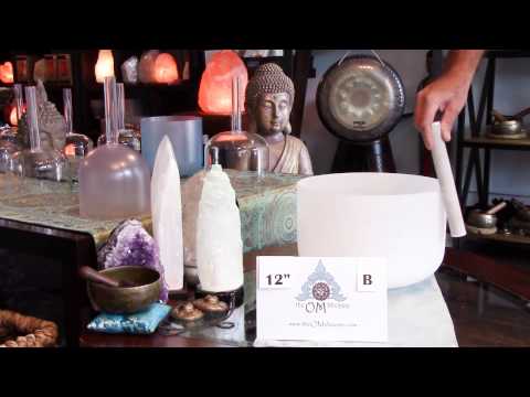 Crystal Singing Bowl Note B 12 Inch Crown Chakra