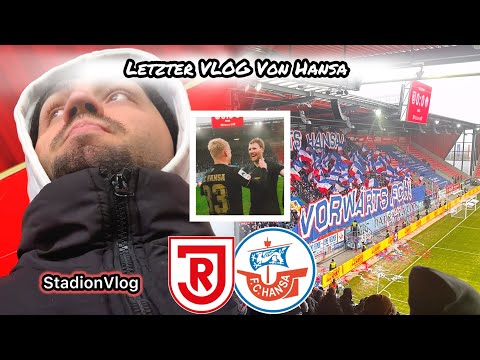 Hansa fan approaches me. Jahn Regensburg vs. F.C. Hansa Rostock Stadium Vlog