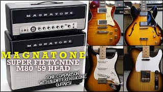 Video thumbnail for MAGNATONE M80 '59 Super Fifty-Nine Head - Amp Demo con 4 Suoni Iconici by Begnis Music