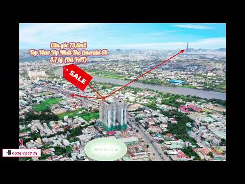 Căn Góc ban công lồi 180 độ - View Sông SG & Landmark 81 tại The Emerald 68