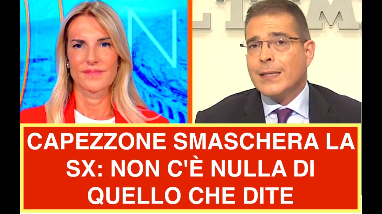 CAPEZZONE SMASCHERA LA SX: NON C'È NULLA DI QUELLO CHE DITE, NESSUNA PROVA
