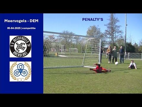 Meervogels '31 JO10-1 - DEM JO10-1 - penalty's na de wedstrijd | 5 april 2025 | Keeper Bram de Heer