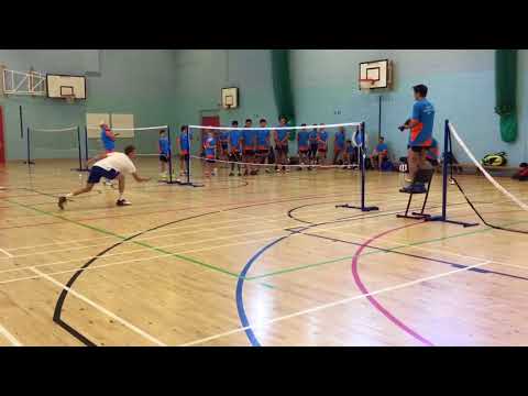 Great Britain MS No 2 Kieran Merrilees friendly matched with GCBC summer campers