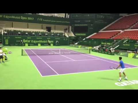 Marchenko in Doha | Practice with Djokovic