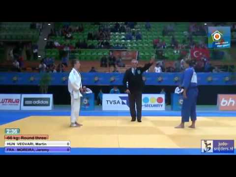 Judo 2013 European Championships Juniors Sarajevo: Vegvari (HUN) - Moreira (FRA) [-66kg]