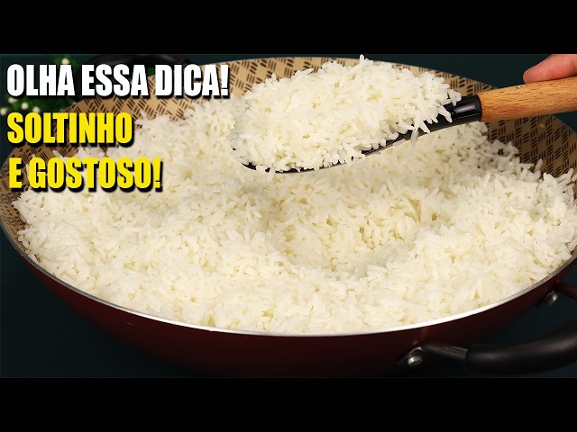 Chega de Arroz EMPAPADO! DICA TOP para INICIANTES de Como Fazer o Arroz Branco SOLTINHO e GOSTOSO!