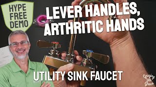 Utility Sink Faucet with Lever Handles - Close Look at Phivan