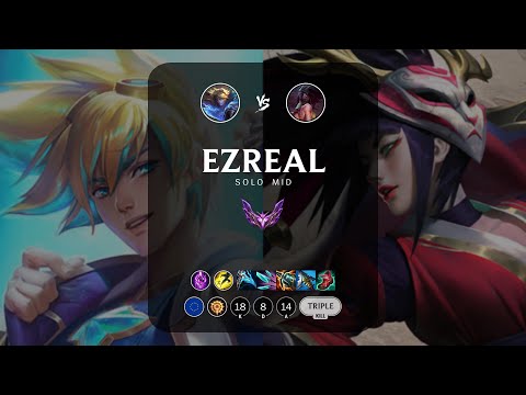 Ezreal Mid vs Akali - EUW Master Patch 13.1