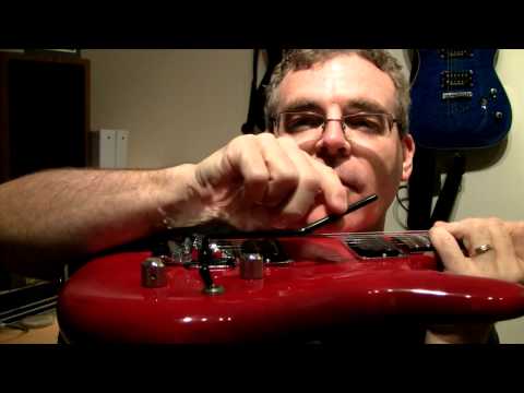 Demo Of Replacing The Low TRS II With Gotoh Floyd Rose On An Ibanez JS100