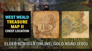 West Weald Treasure Map II Chest Location - Elder Scrolls Online: Gold Road (ESO)