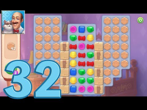 [Gameplay] Homescapes - Level 32 (No Boosters)