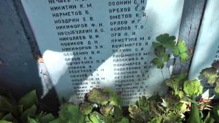 Видео с Мемориала д.Давыдово, Старорусского района, Новгородской области. На 8-й минуте на плите есть фамилия Панцев Е.Д., (вместо Попцов Е.Д.).