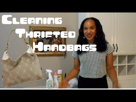 Cleaning Thrifted Handbags: Canvas Dooney/Leather BeBe (Part 1)