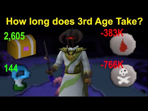 [Ironman] How long does Grinding a piece of 3rd Age Take? w/ Calcs ~ Collection Log Degen