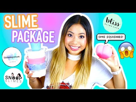 SLIME PACKAGE UNBOXING from FAMOUS Etsy Shops! Video