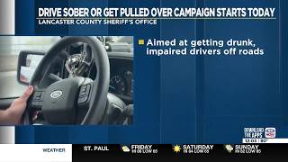 Lancaster County Sheriff’s Office targets impaired drivers in nationwide campaign