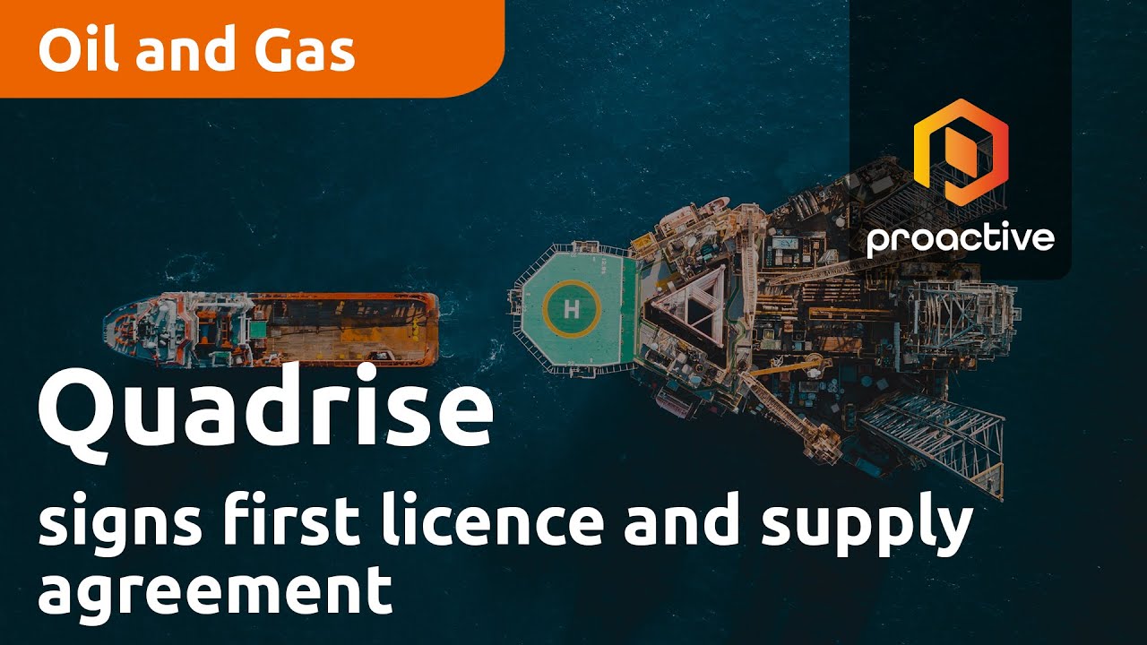 Quadrise signs first licence and supply agreement for potential energy "gamechanger"