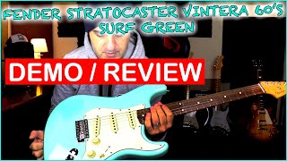 Video thumbnail for FENDER VINTERA STRATOCASTER 60'S SURF GREEN + BOSS KATANA - DEMO/REVIEW by Juca Nery