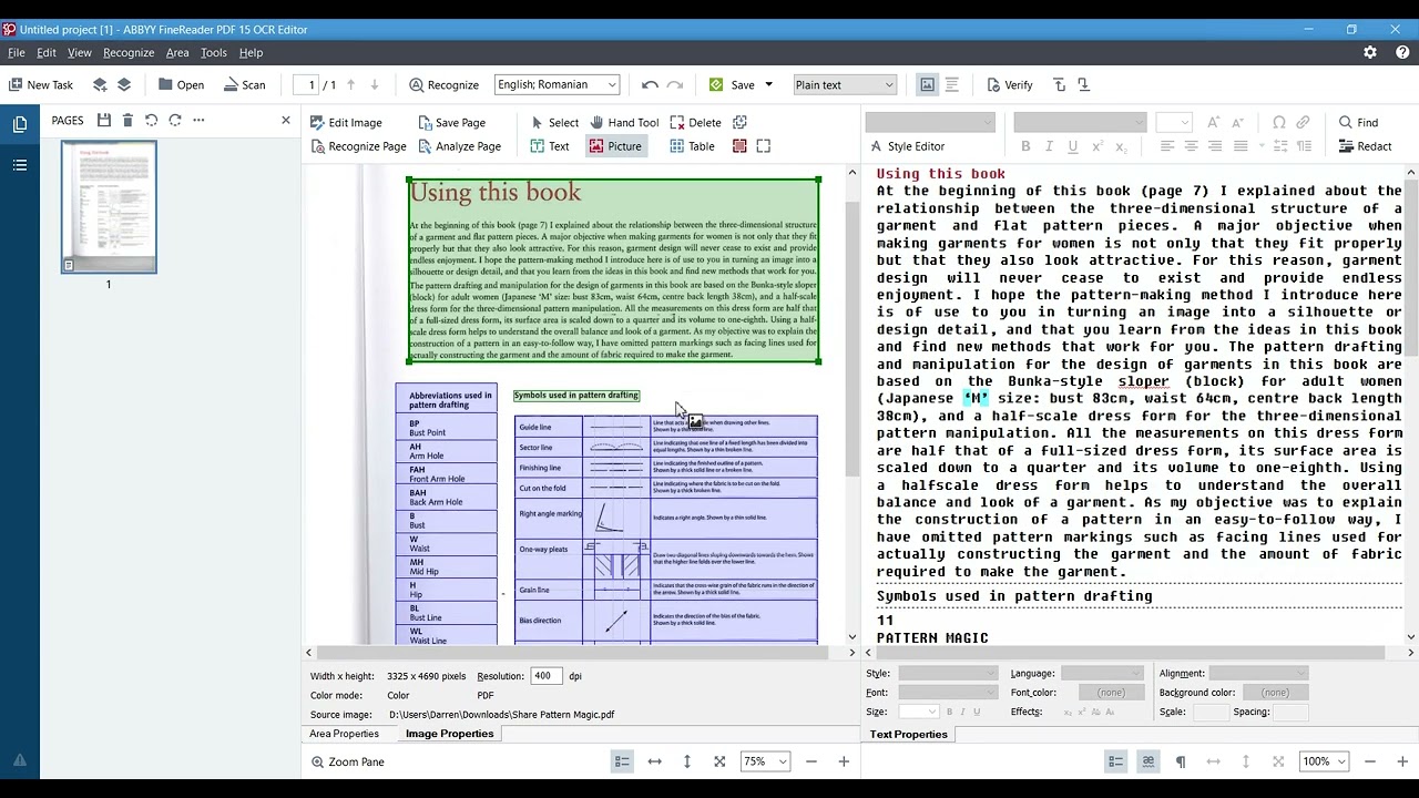 The work that goes into making an OCR Ebook using ABBYY OCR Editor