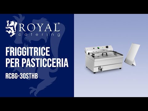 Video - Friggitrice per pasticceria - 30 litri - 9.000 W - zona fredda