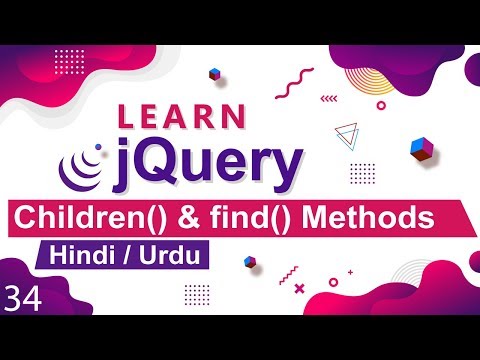jQuery Children Find Method Tutorial in Hindi Urdu