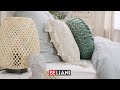 Beliani 200 x 220 cm pilka DELICE