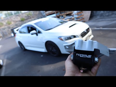Torque Solution Engine Mounts on A 2016 Subaru WRX STI