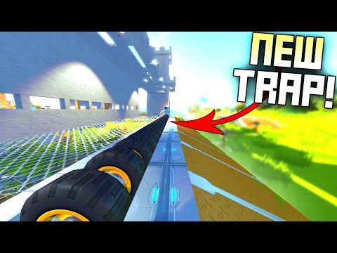 New Base Defense Mechanism is like an INVISIBLE WALL!  - Scrap Mechanic Survival Mode [SMS 51]